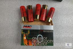 15 Rounds PMC 12 Gauge Buckshot 00 9 Pellet Shotgun Shells (3 boxes, 5 rounds each)