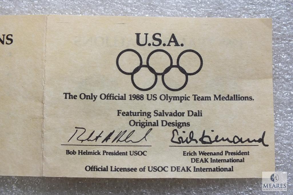 1988 US Olympic Team 5-coin commemorative set - DEAK International