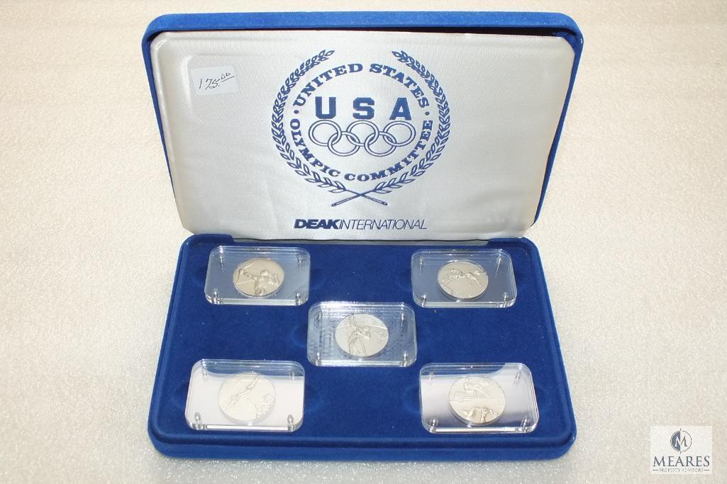 1988 US Olympic Team 5-coin commemorative set - DEAK International