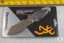 New Browning Wihongi Signature Hysteria Pocket Folder Knife