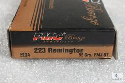 20 Rounds PMC .223 Remington 55 Grain FMJ-BT