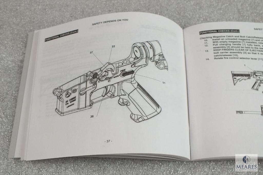 77 page Colt AR15 owners manual