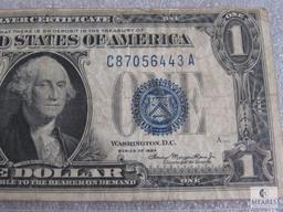 Series 1934 US $1 silver certificate - funny back