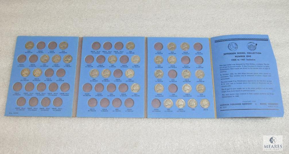 Incomplete Jefferson Nickel Book - 1938 to 1961