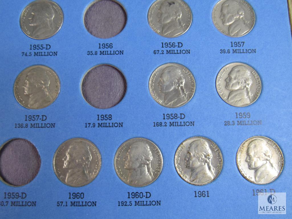 Incomplete Jefferson Nickel Book - 1938 to 1961