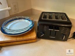 Black & Decker Blender, Cuisinart Toaster, Cutting Boards, Glass Storage Containers