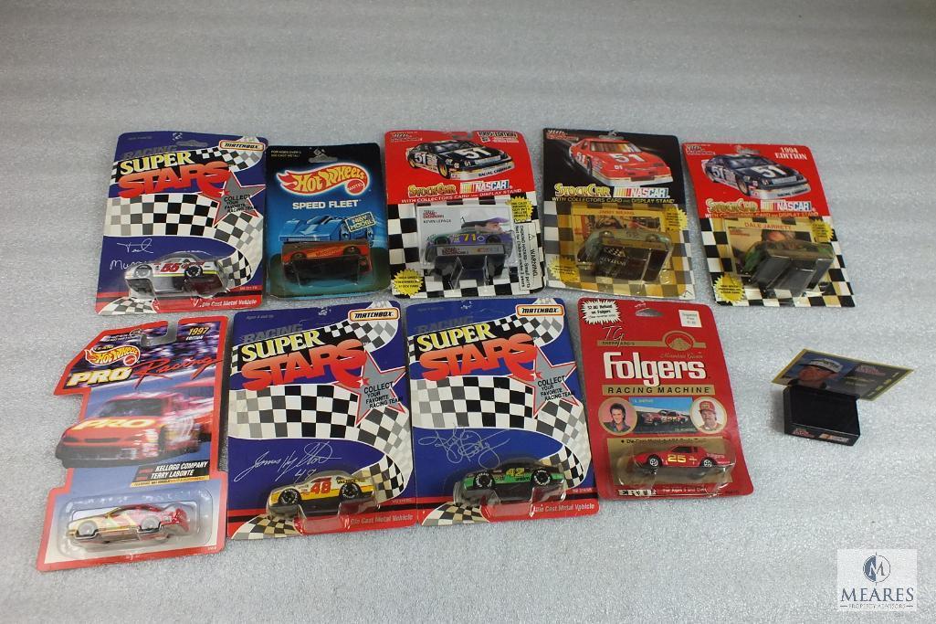 Lot of 9 Diecast Collector Nascar Cars Racing Champions Kyle Petty, Dale Jarrett, and more