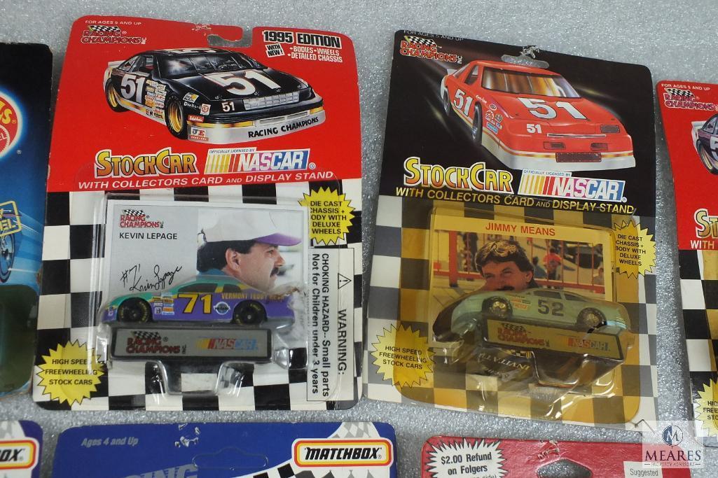 Lot of 9 Diecast Collector Nascar Cars Racing Champions Kyle Petty, Dale Jarrett, and more