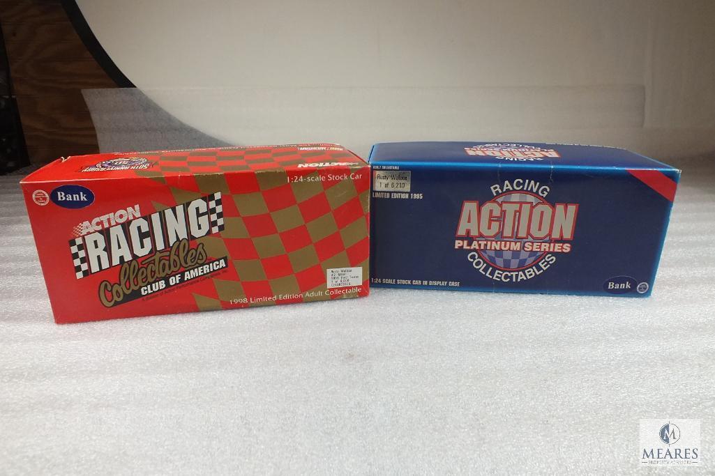 Lot of 2 Nascar Limited Edition Diecast Stock Cars 1:24 Scale Rusty Wallace