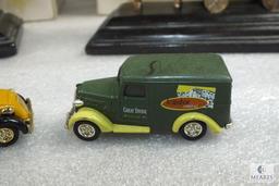 Lot of 2 Badcock Limited Edition Collector Series Delivery Trucks & 2 Small Advertising Trucks