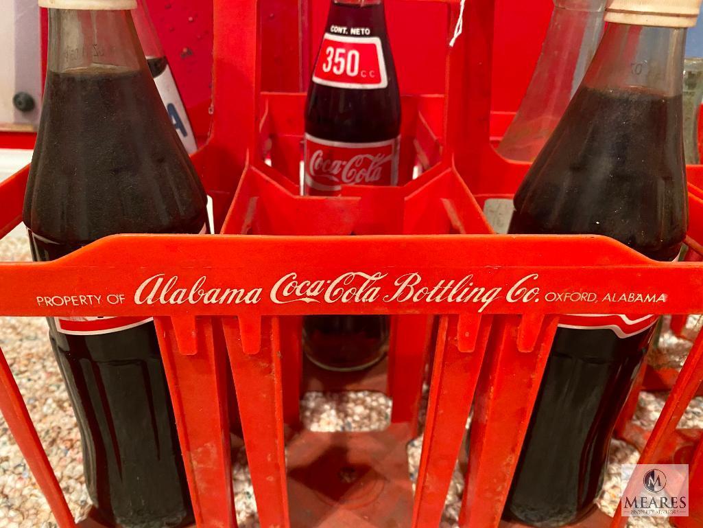 Lot of Three Plastic Coca-Cola Drink Carriers