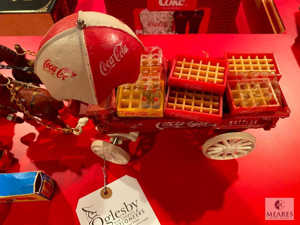 Lot of Coca-Cola Toy Delivery Vehicles