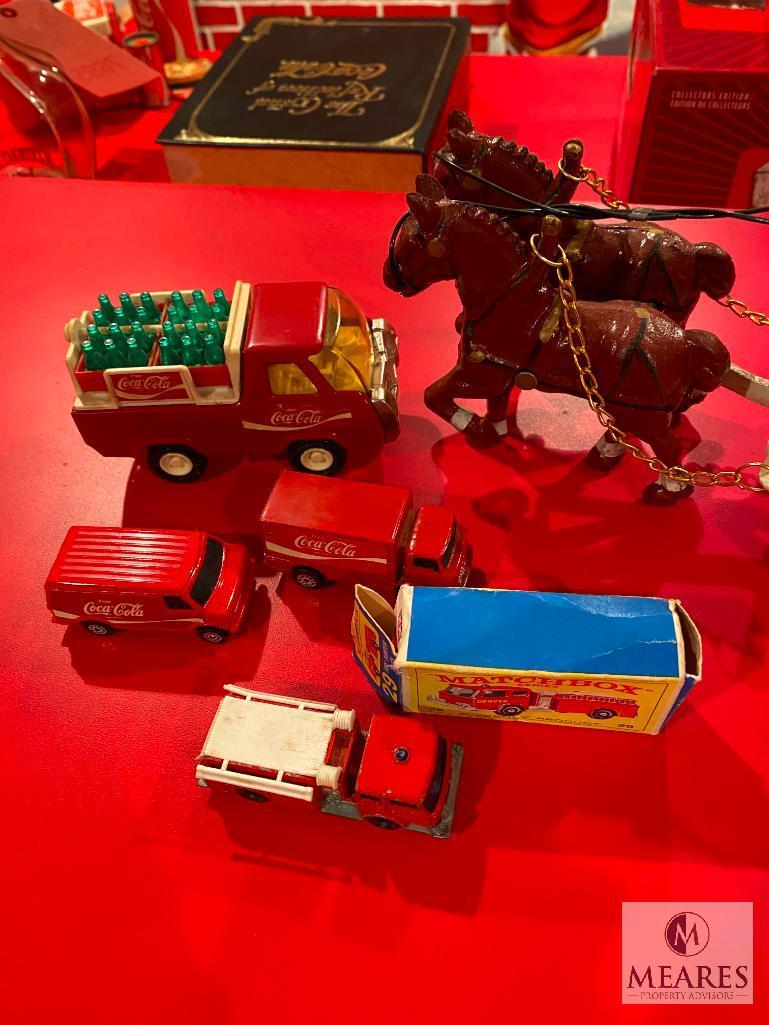 Lot of Coca-Cola Toy Delivery Vehicles