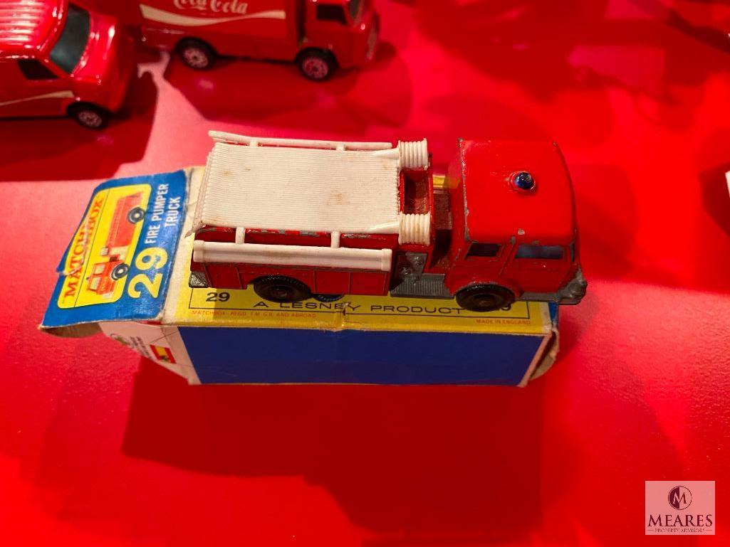 Lot of Coca-Cola Toy Delivery Vehicles