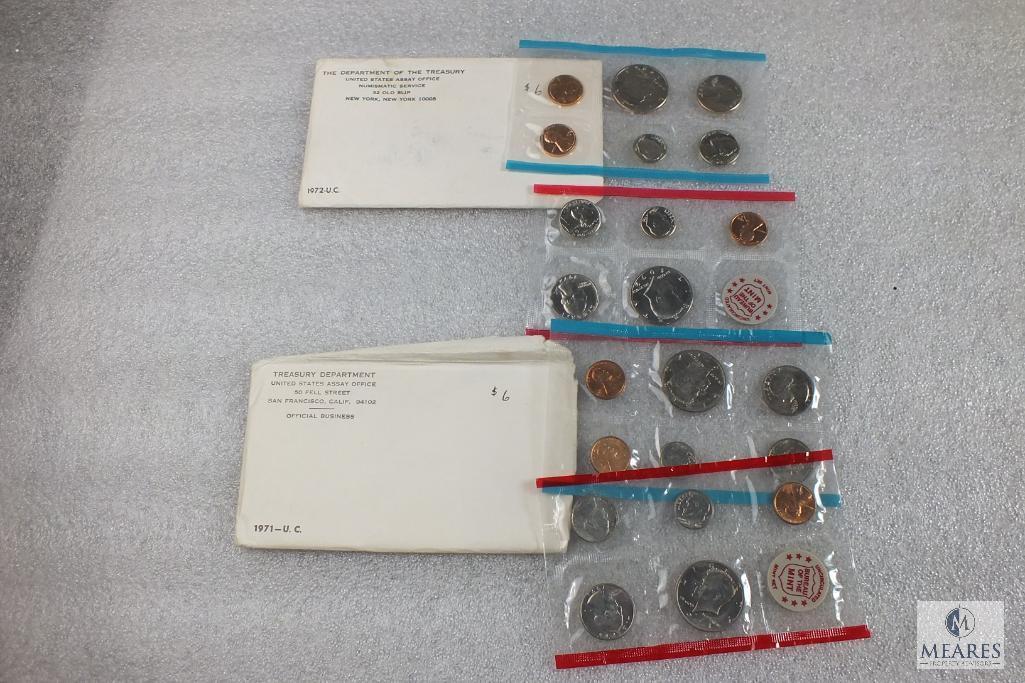 1971 and 1972 United States Mint Sets