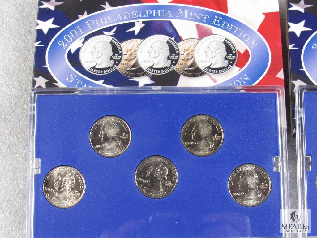 2001 and 2002 Philadelphia Mint Quarters