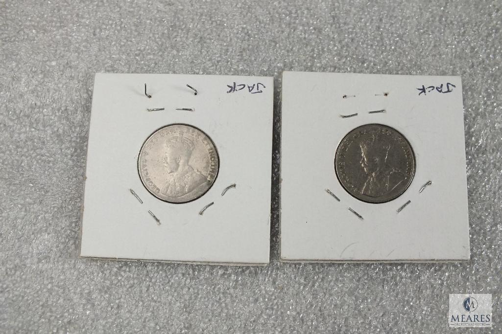 Lot of (2) Canadian Nickels