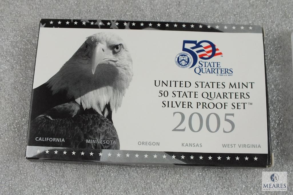 2005 United States Mint 50 State Quarters Silver Proof Set