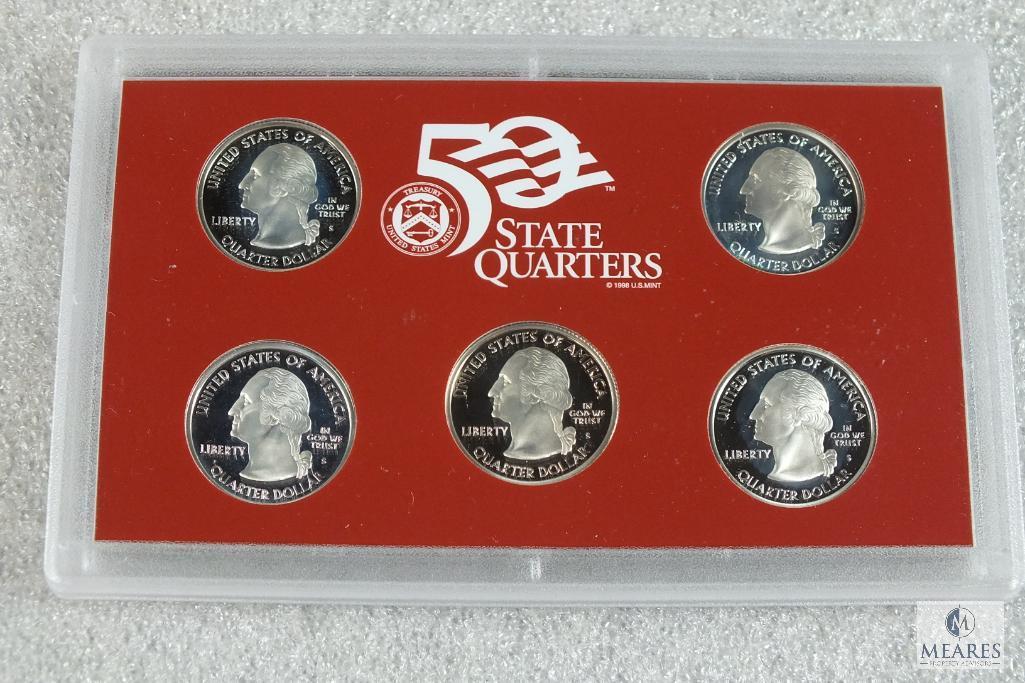 2005 United States Mint 50 State Quarters Silver Proof Set