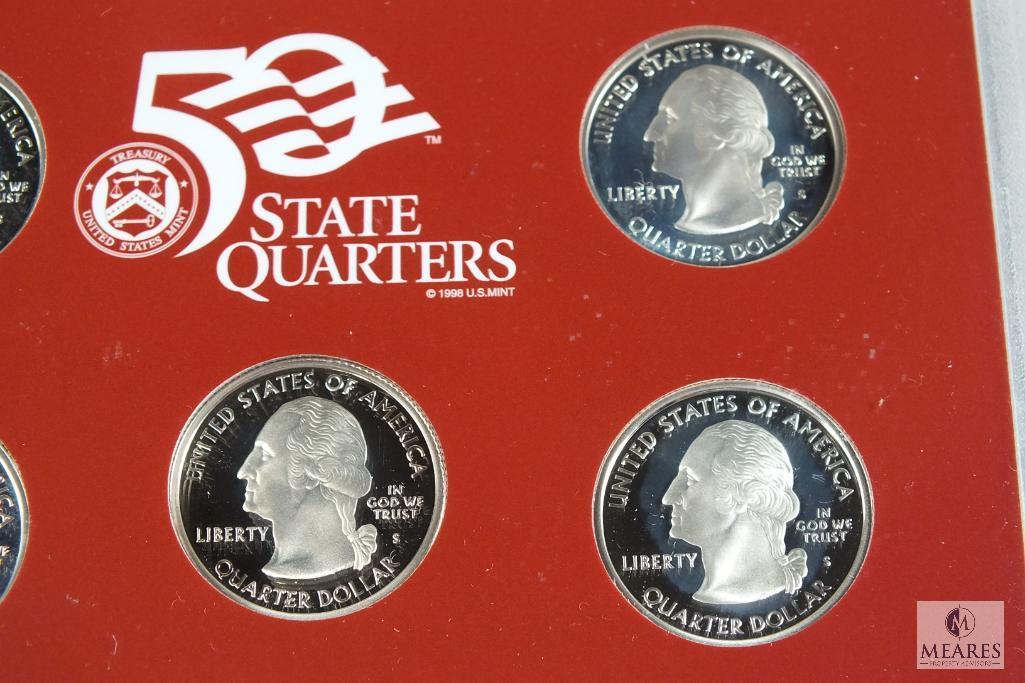 2005 United States Mint 50 State Quarters Silver Proof Set