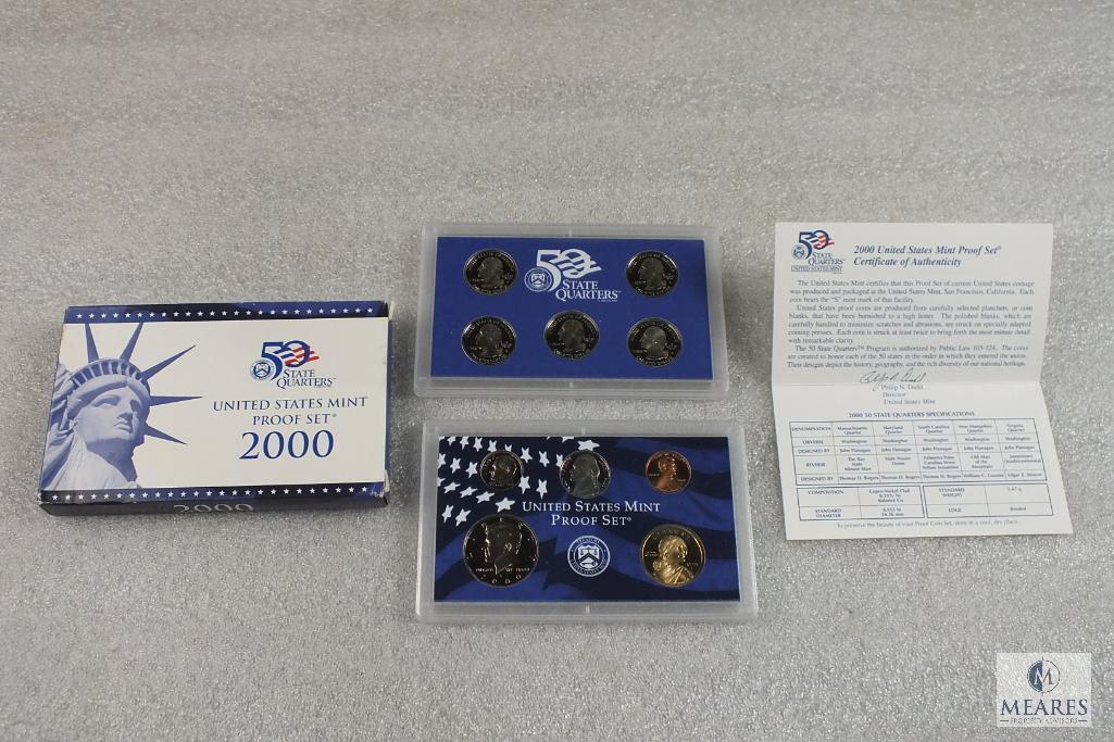 2000 US Mint Proof Set and US Mint Silver Proof Set