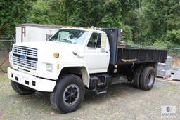 1991 Ford F-800 Dump Truck w/Approximately 12' Bed