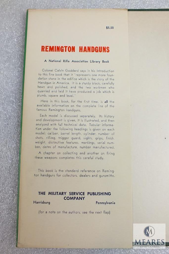 Remington Handguns hardback book by Charles Karr. 1947 copyright