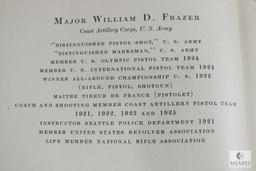 American Pistol Shooting by William Frazer hardback book