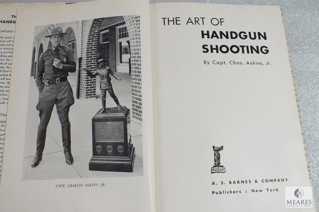 The Art of Handgun Shooting by Charles Askins hardback book.