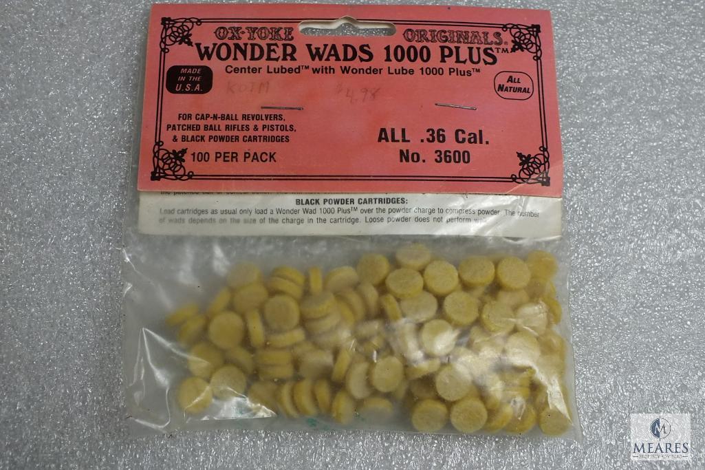 36 Caliber Primers and Wads for black powder pistol