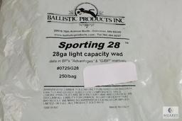 250 Count Ballistic Products Sporting 28 Gauge Light Capacity Wad #072SG28