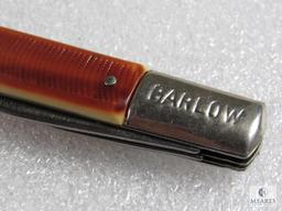Vintage Barlow Providence Cutlery Co. 2 Blade Folder Knife
