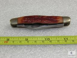 Vintage Camillus Razor Edged New York 175 Stainless 3 Blade Knife