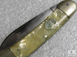 Vintage C. Schlieper Solingen Germany Eye Brand 2 Blade Canoe Folder Knife