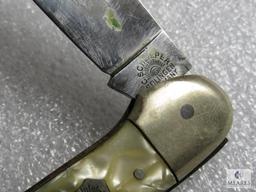 Vintage C. Schlieper Solingen Germany Eye Brand 2 Blade Canoe Folder Knife