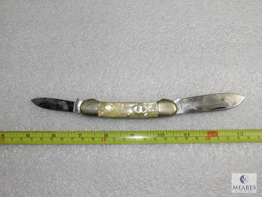 Vintage C. Schlieper Solingen Germany Eye Brand 2 Blade Canoe Folder Knife