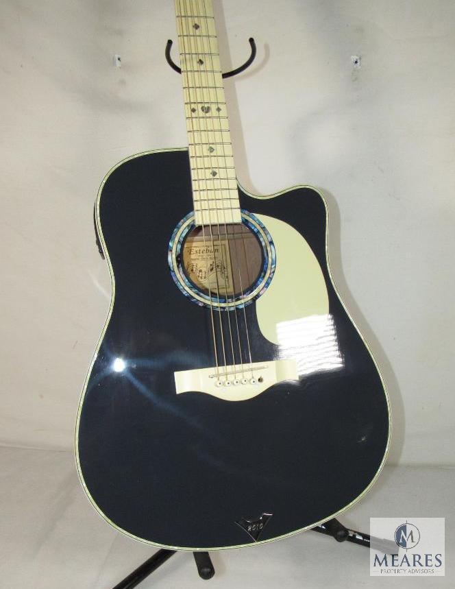 Esteban Acoustic-Electric VL-100 Master Class Series Guitar with Case & Accessories