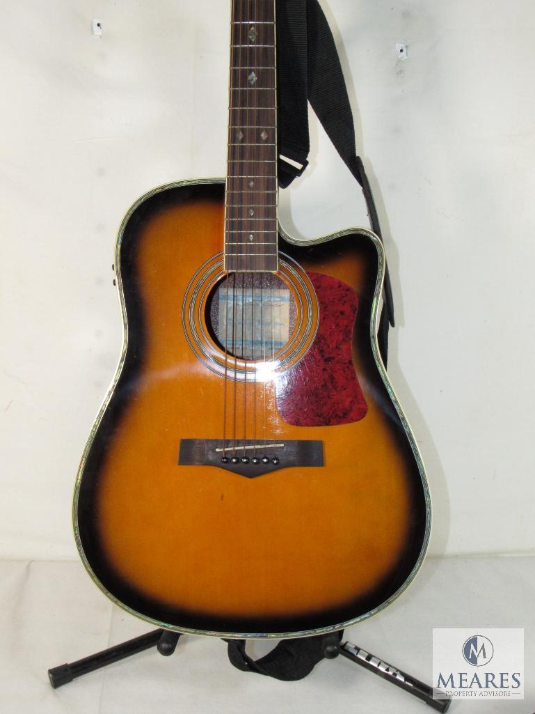 Randy Jackson Diamond Edition Acoustic Electric Guitar with Carrying Case