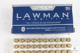 50 Rounds Speer Lawman 9mm Luger 147 Grain TMJ Ammo