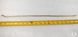 Men's gold tone flat Cuban Necklace 18" costume jewelry