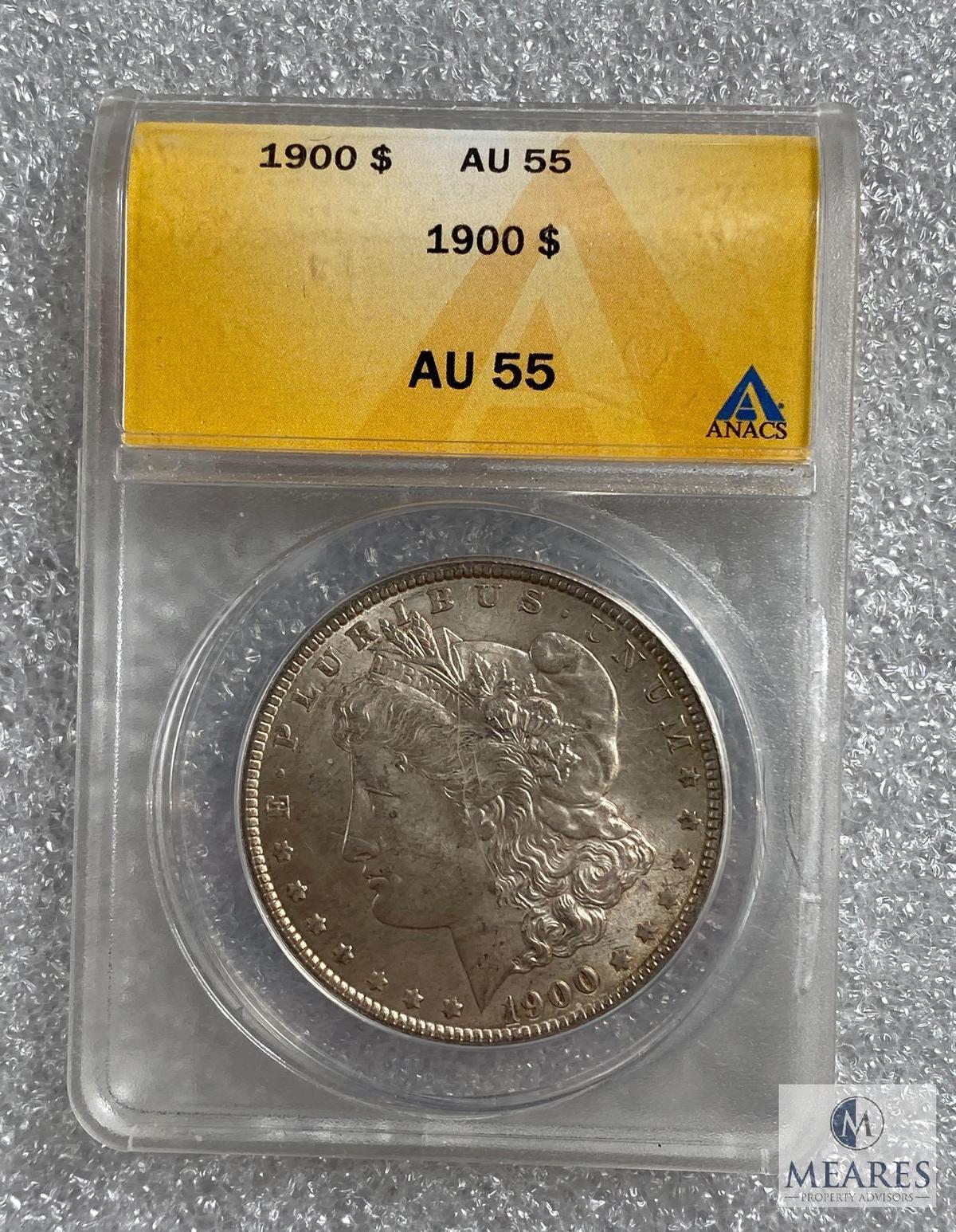 ANACS Graded - 1900-P Morgan Silver dollar - AU55