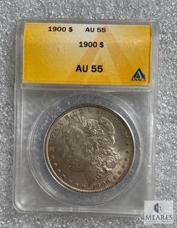 ANACS Graded - 1900-P Morgan Silver dollar - AU55