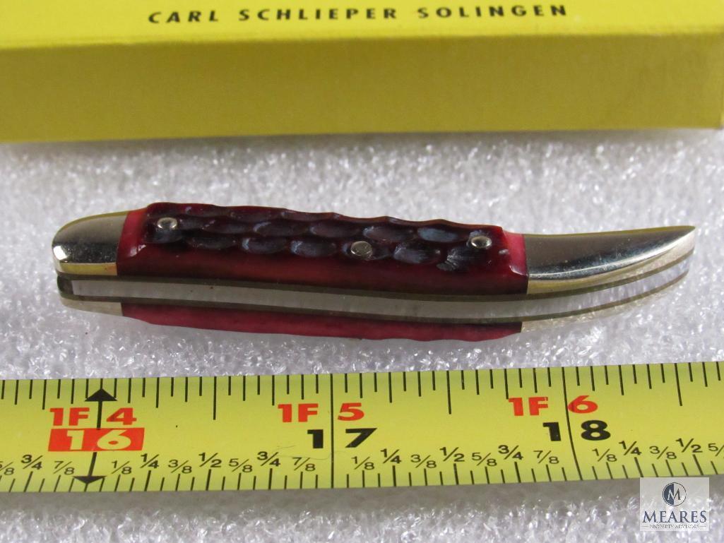 New Carl Schlieper Solingen Germany Eye Brand Baby Texas Toothpick Folder Knife