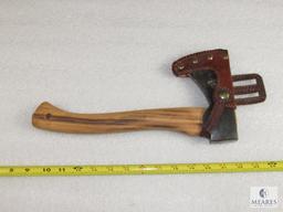 Wetterlings Expedition Hatchet with Hickory Handle and Handmade Leather Belt Loop Sheath