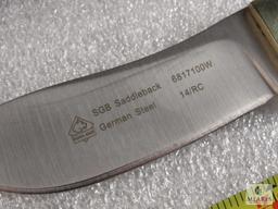 Puma SGB German Cutlery Saddleback Wood Hunters Knife with Sheath