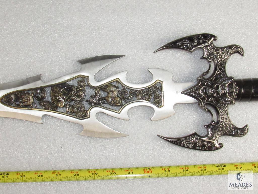 Oriental Dragon Style Fantasy Sword Cosplay Ornate Design