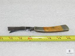 Vintage Frost Cutlery Surgical Steel Razor & Folder Knife Bone Handle