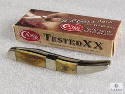 Case XX 2011 #510094 SS Medium Texas Toothpick Stainless Stag Handle in original box