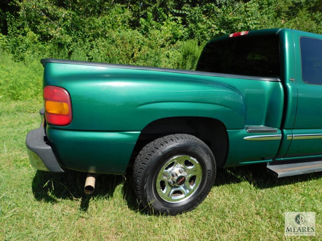 2000 GMC Sierra Pickup Truck, VIN # 2GTEC19T4Y1229183