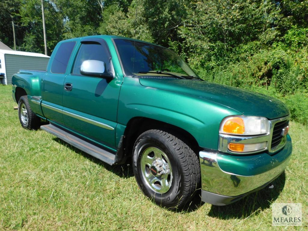 2000 GMC Sierra Pickup Truck, VIN # 2GTEC19T4Y1229183